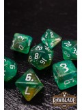 Gothic Galaxy Dice Set - Jade Green