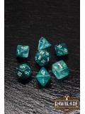 Gothic Galaxy Dice Set - Sea Green