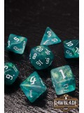 Gothic Galaxy Dice Set - Sea Green