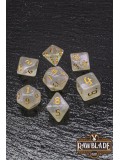 Gothic Iridiscent Dice Set - Golden Glacial