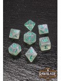Gothic Iridiscent Dice Set - Emerald Mist