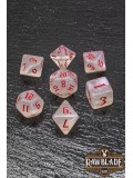 Gothic Iridiscent Dice Set - Crimson Opal