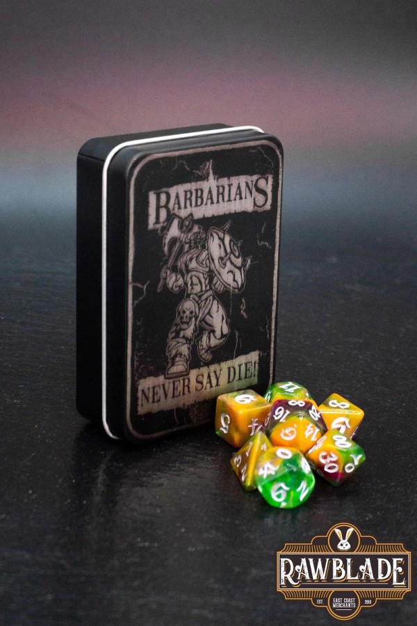 Dice puede establecer - los bárbaros nunca digan morir