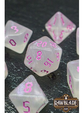 Gothic Iridiscent Dice Set - Pink Pearl