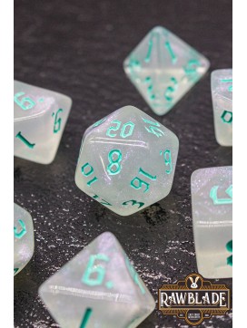 Gothic Iridiscent Dice Set - Emerald Mist