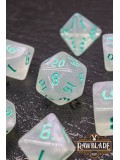 Gothic Iridiscent Dice Set - Emerald Mist