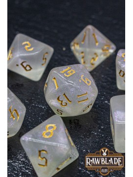 Gothic Iridiscent Dice Set - Golden Glacial