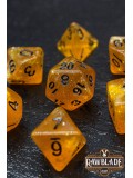 Glitter Dice Set - Orange
