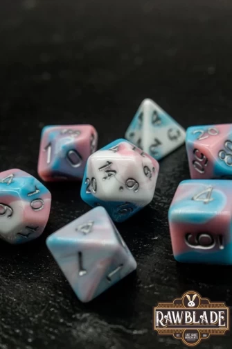 3 Color Blend Dice Set - Pink&Blue