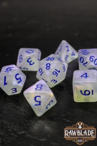 Galaxy Dice Set - White