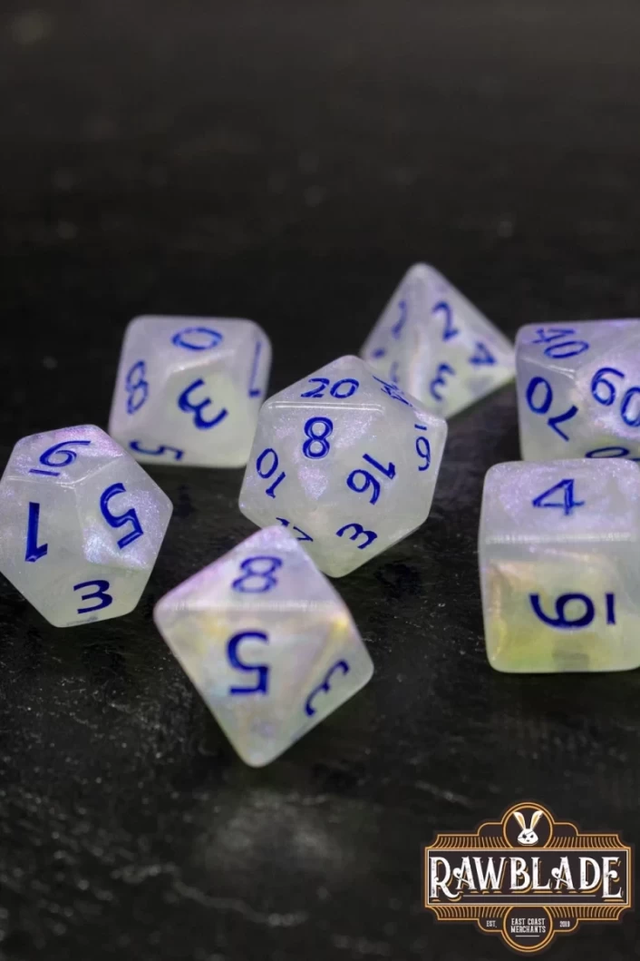 Galaxy Dice Set - White