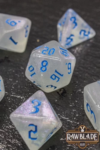 Gothic Iridiscent Dice Set - Mystic Frost
