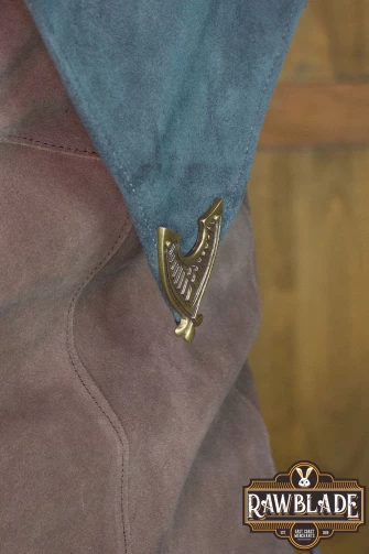 Karanthir Leather Jerkin - Brown/Green