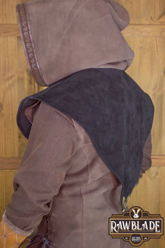 Karanthir Leather Jerkin - Brown/Black