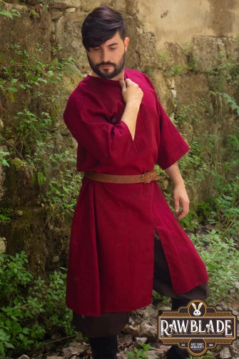 Lukas Linen Tunic - Red