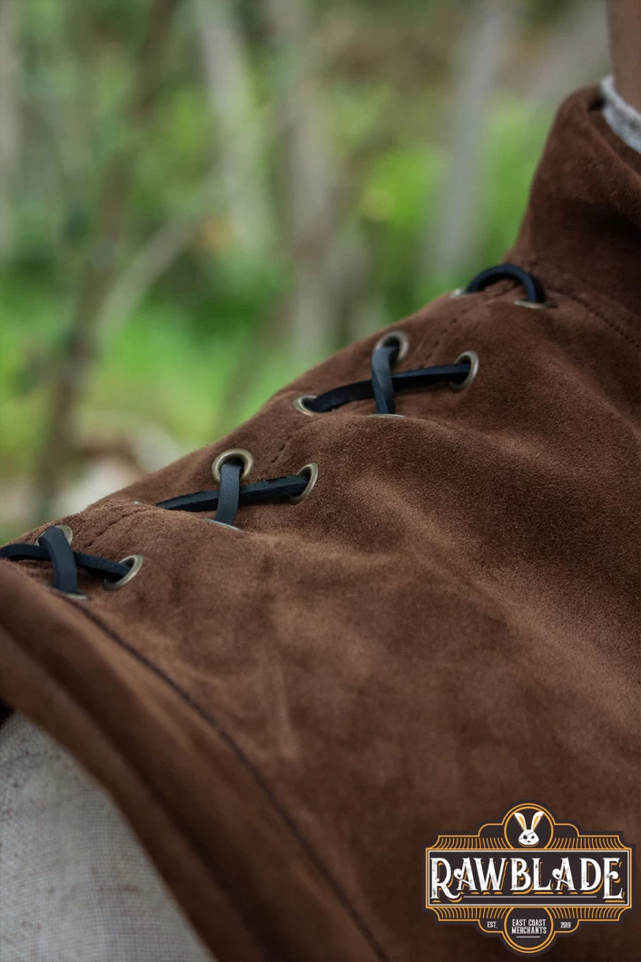 Diego Splitleather Jerkin - Brown