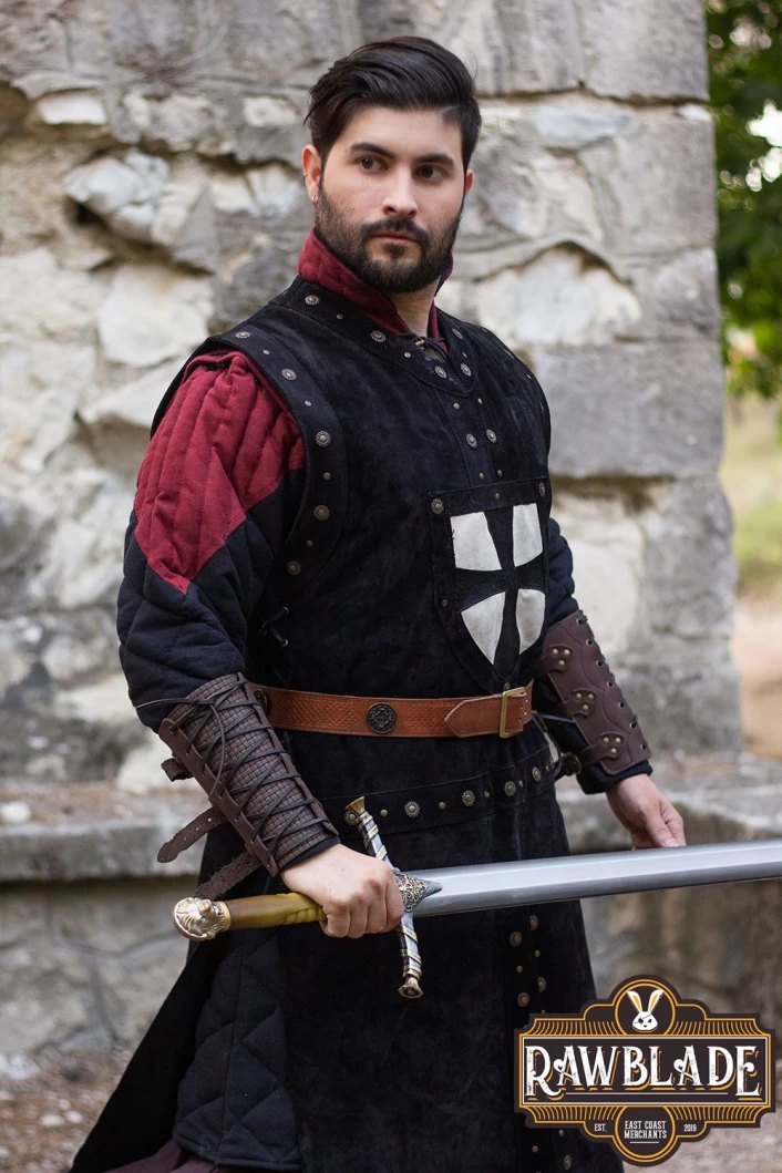 Mordred Leather Tabard - Black