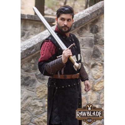 Mordred Leather Tabard - Nero