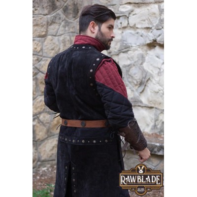 Skórzany tabard Mordred - czarny