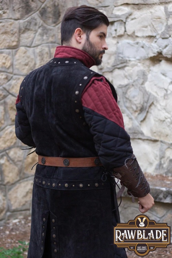 Mordred Leder Tabard - Schwarz