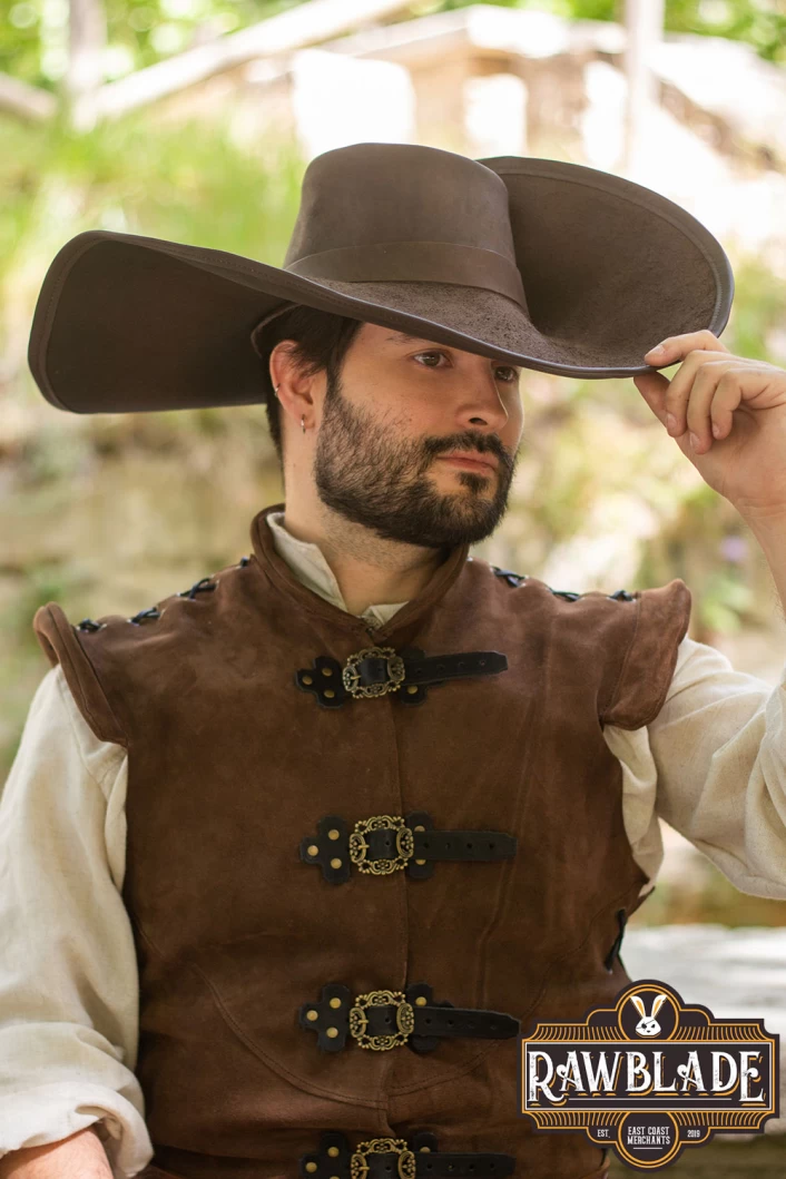 Toledano's half wing hat - Brown