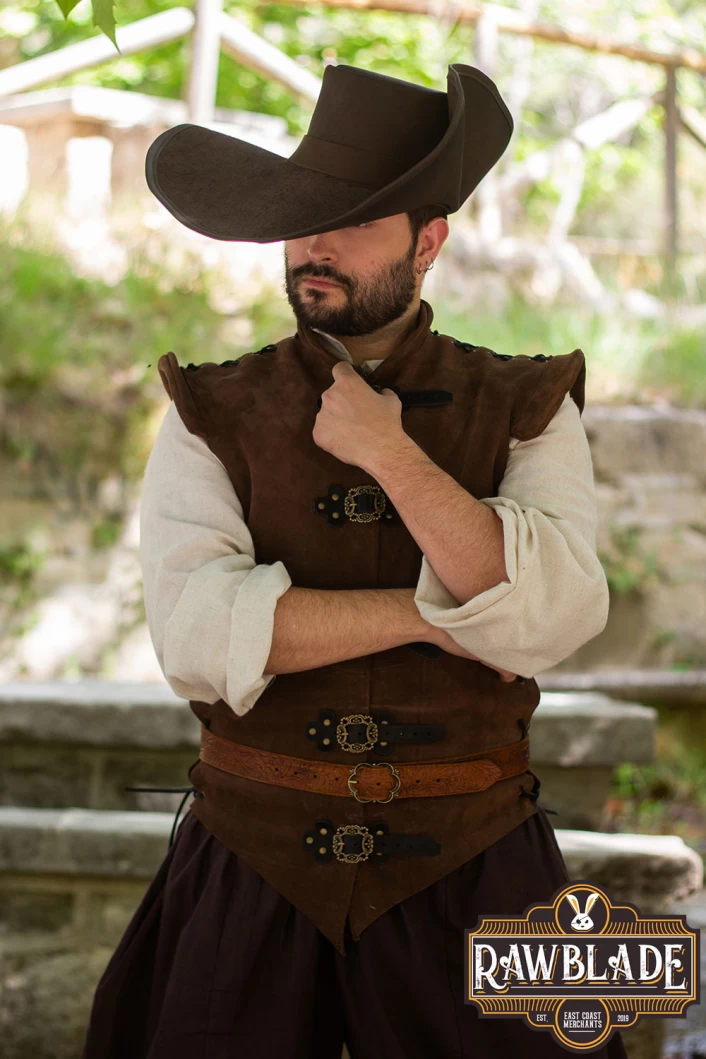 Toledano's half wing hat - Brown
