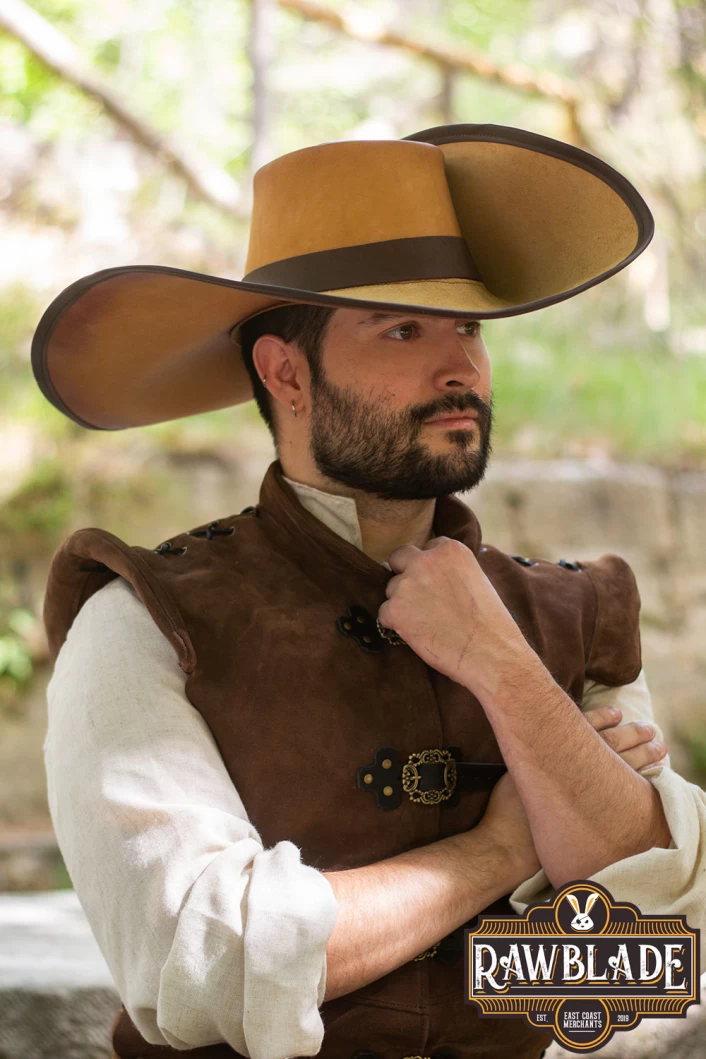 Toledano's half wing hat - Light Brown