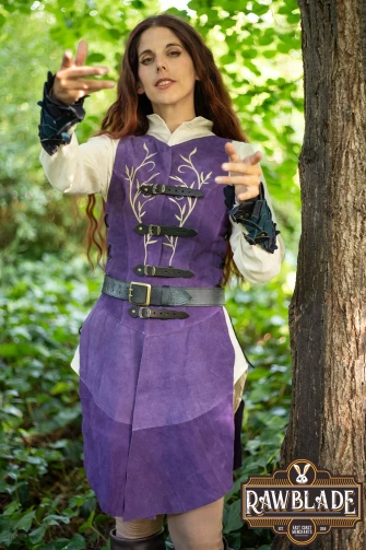 Lassel Long Jerkin - Purple