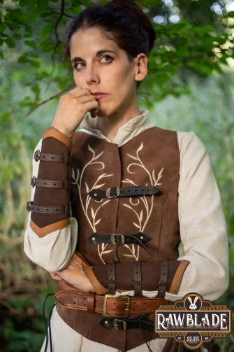 Morna Bracers - Brown/Light brown