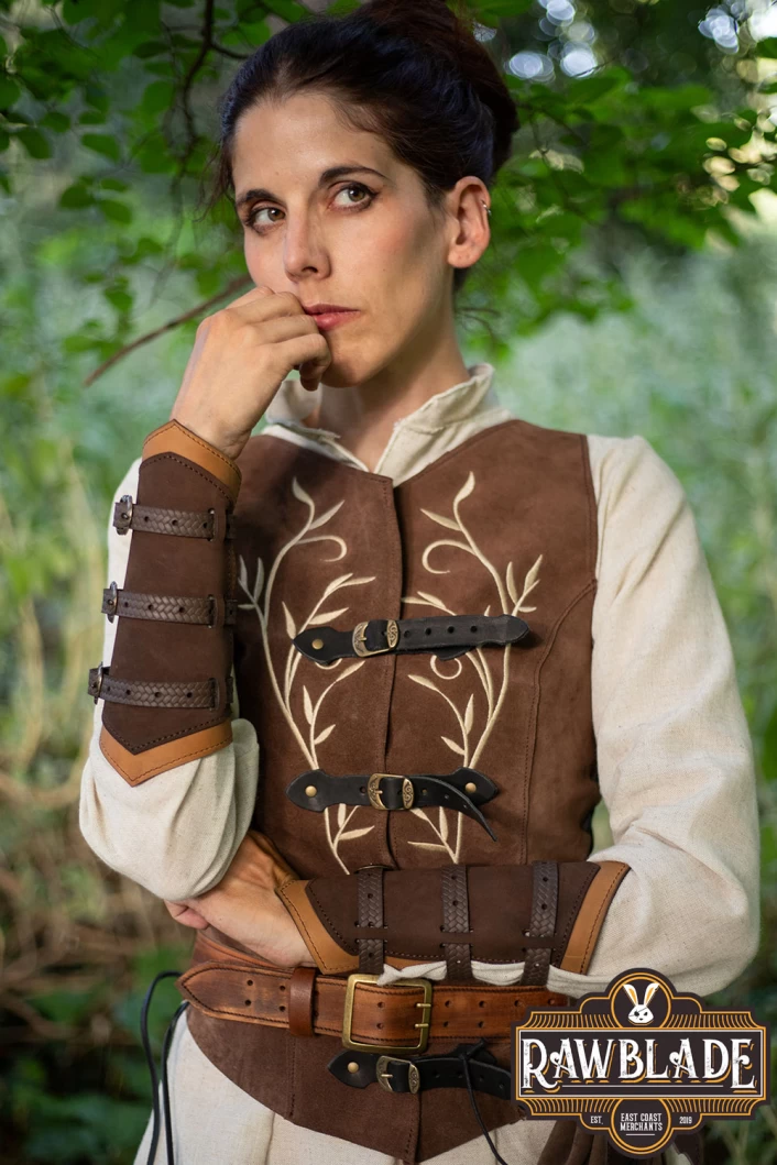 Morna Bracers - Brown/Light brown