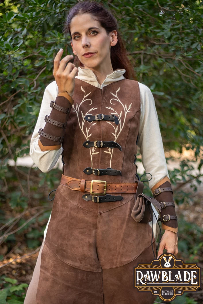 Morna Bracers - Brown/Light brown