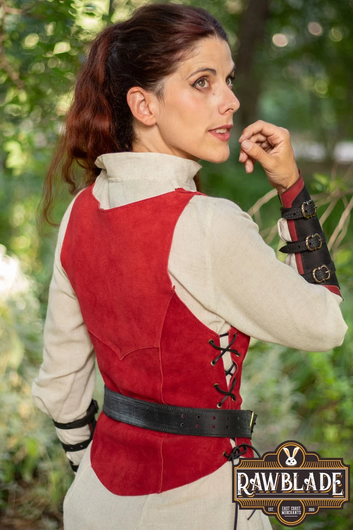 Morna Bracers - Black/Red Morna Bracers - Black/Red