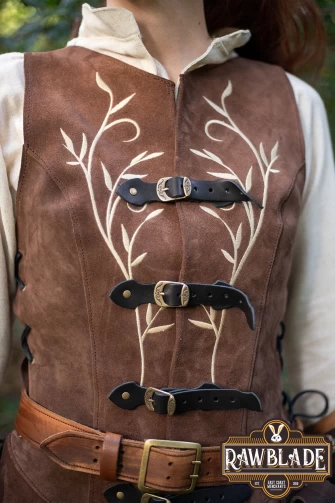 Lassel Long Jerkin - Brown