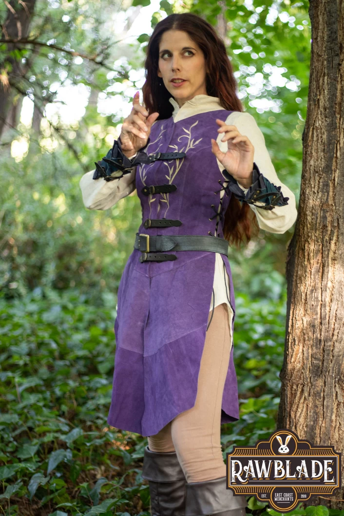 Lassel Long Jerkin - Purple