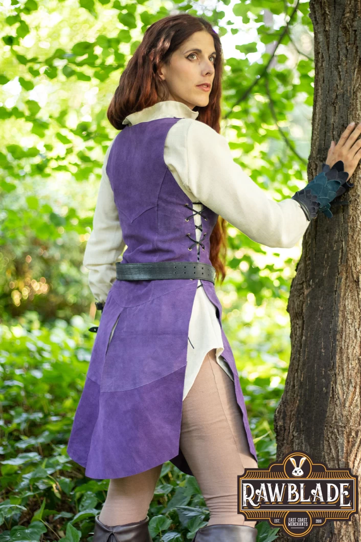 Lassel Long Jerkin - Purple
