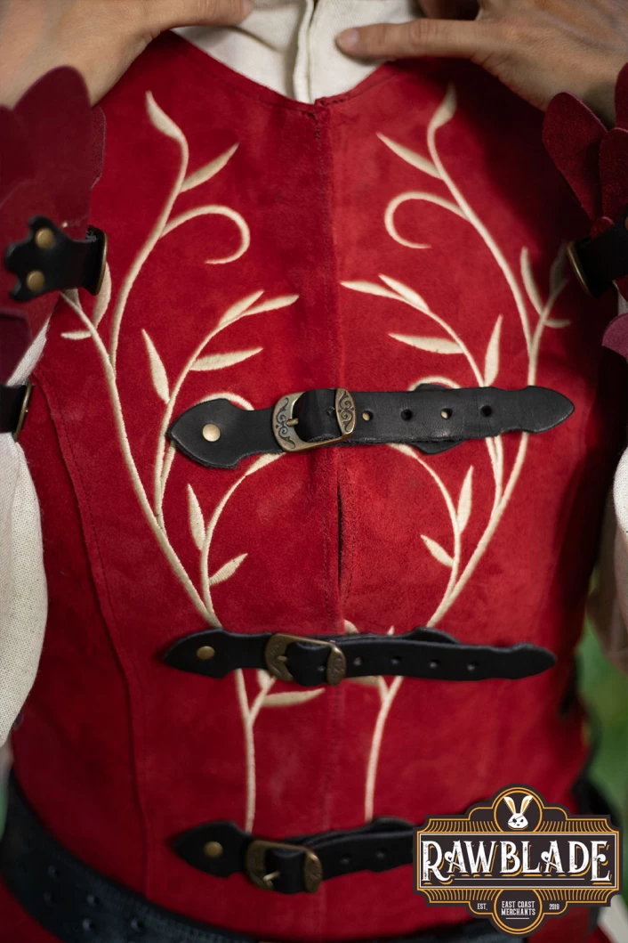 Lassel Long Jerkin - Red