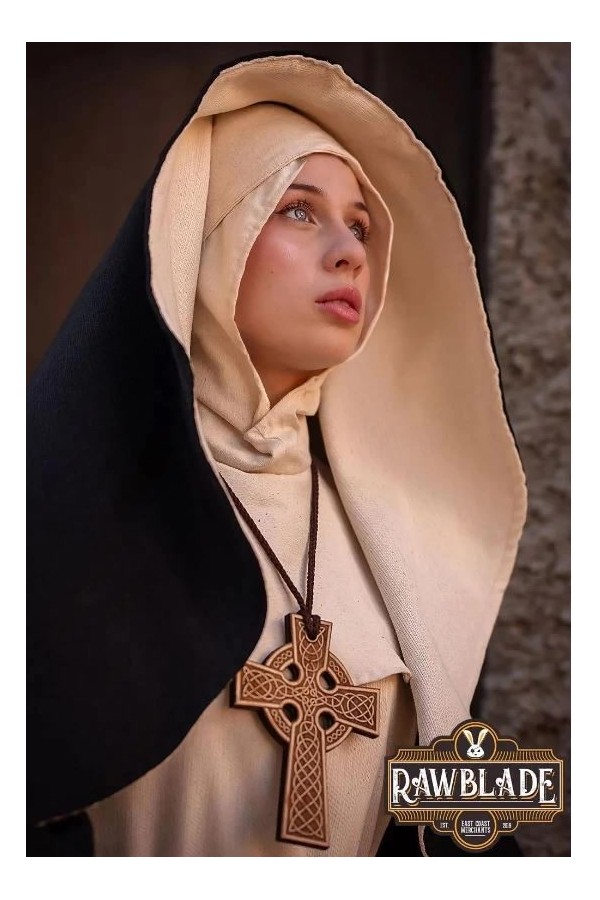 Keltisches graviertes Holzkreuz