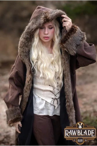 Barbarian Fur-Lined Coat