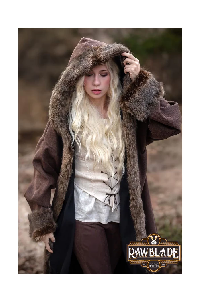 Barbarian Fur-Lined Coat