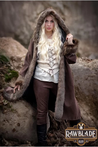 Barbarian Fur-Lined Coat