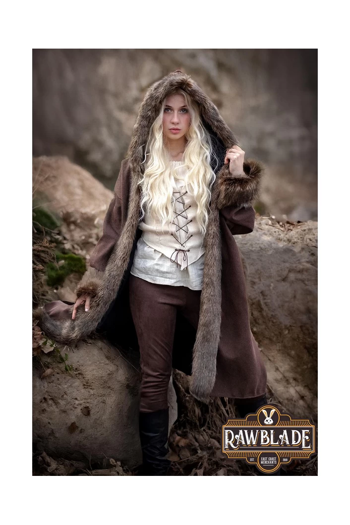 Barbarian Fur-Lined Coat