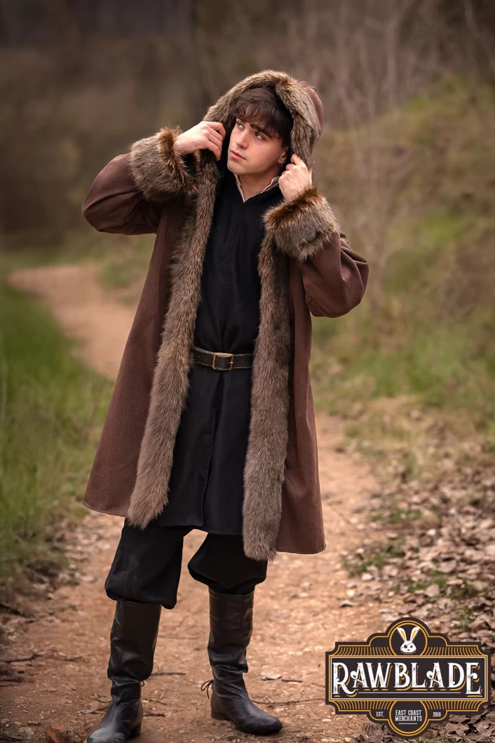 Barbarian Fur-Lined Coat