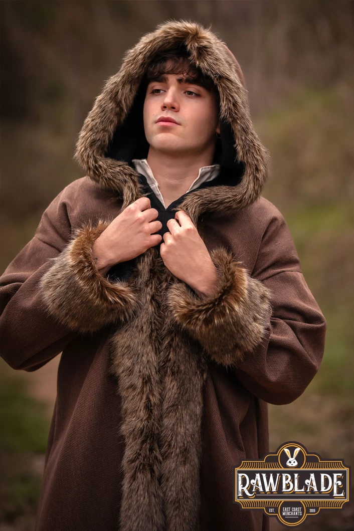Barbarian Fur-Lined Coat