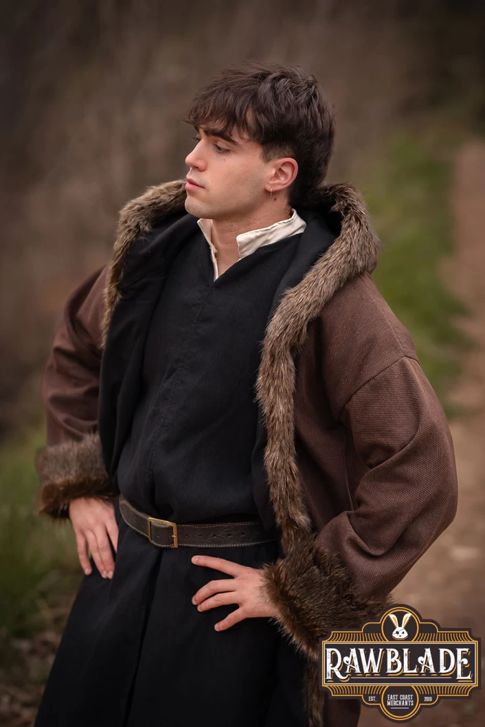 Barbarian Fur-Lined Coat